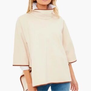 Tuckernuck Beige Poncho with Dark Trim